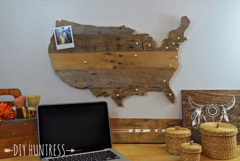DIY Pallet Map