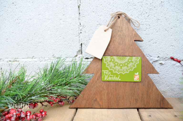 Home Depot Virtual Party: DIY Christmas Tree Gift Card Holder