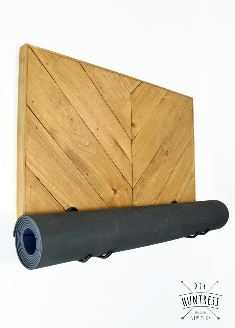 DIY Wooden Yoga Mat Rack & RYOBI Power Tools Giveaway