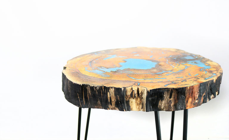 DIY Live Edge Resin Table