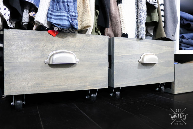 DIY Rolling Shoe Bin