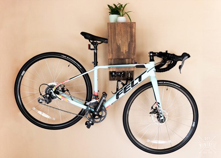 DIY Wall Mounted Bike Rack