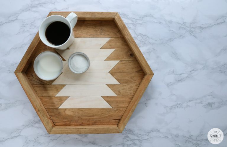 DIY Hexagon Serving Tray