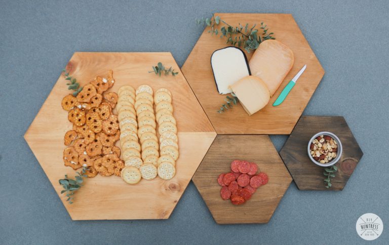 DIY Hexagon Serving Tray Set