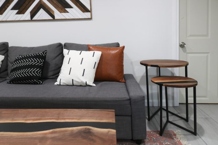 DIY Resin & Wood Nesting Side Tables