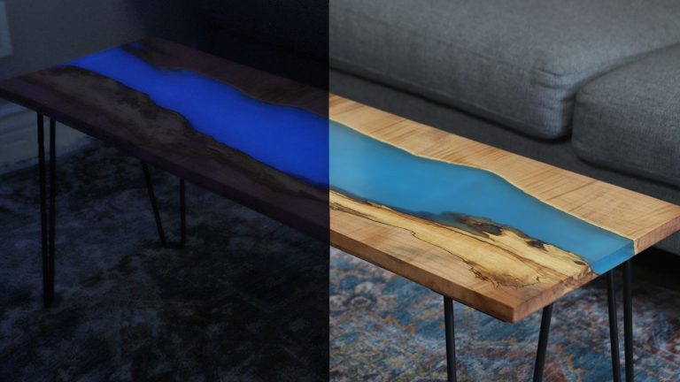 DIY Glow In The Dark Resin Table