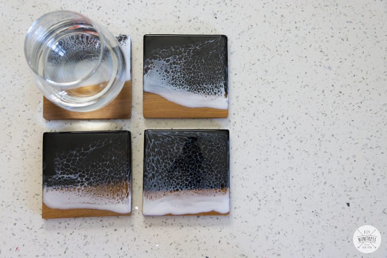 DIY Scrap Wood Ocean Coasters
