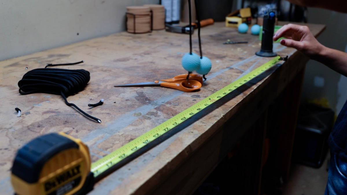 golf balls on rope for bolas