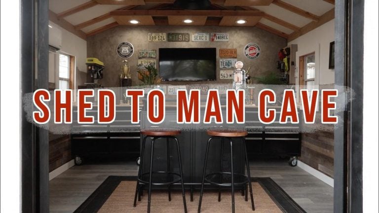 From Shed To Man Cave
