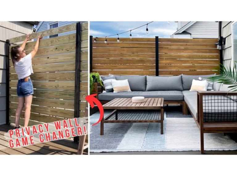 Easy DIY Deck Privacy Wall