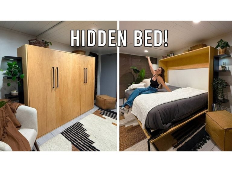 Small Space Hack: DIY Murphy Bed Cabinet Build