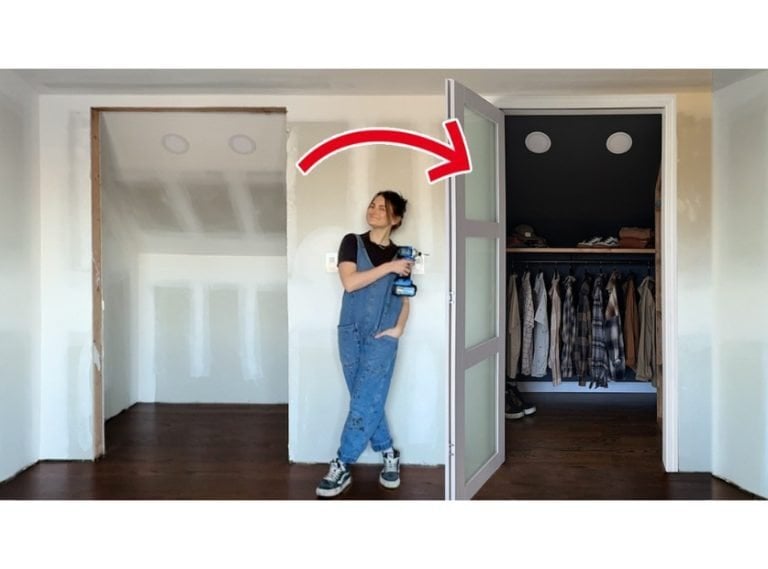 DIY Custom Built-Ins for a Small Walk-In Closet